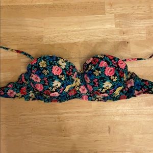 Floral Print Push-up Bikini Top, B/C Cup Size